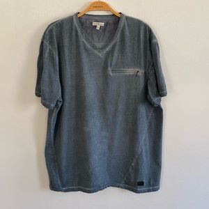 Calvin Klein Washed Tee with Zipper Pocket